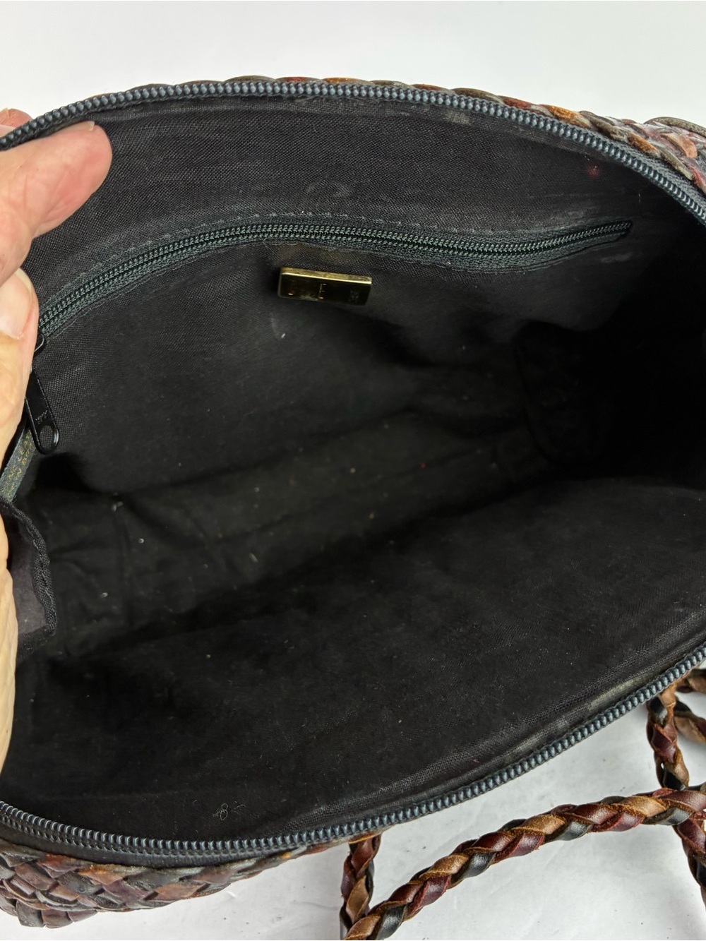 Cem Woven Leather Purse View 5